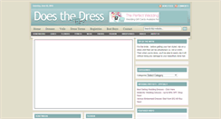 Desktop Screenshot of doesthedressfit.com